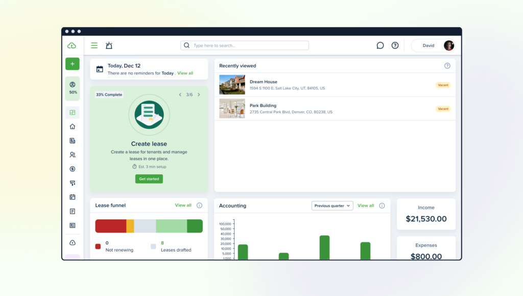 Improved Dashboard & Navigation
