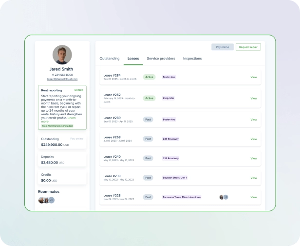 Tenant feature 1