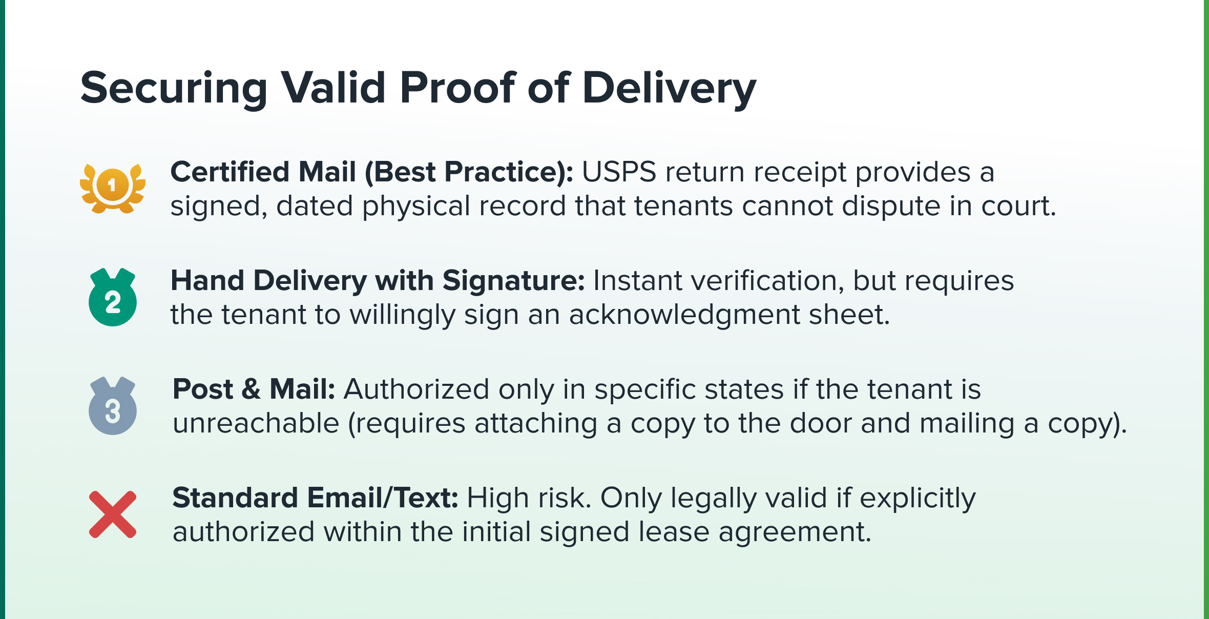 Securing Valid Proof of Delivery