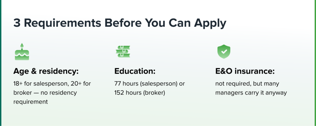 3 Requirements Before You Can Apply