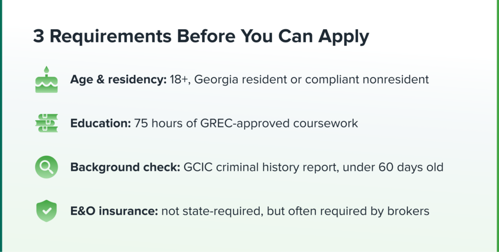 3 Requirements Before You Can Apply
