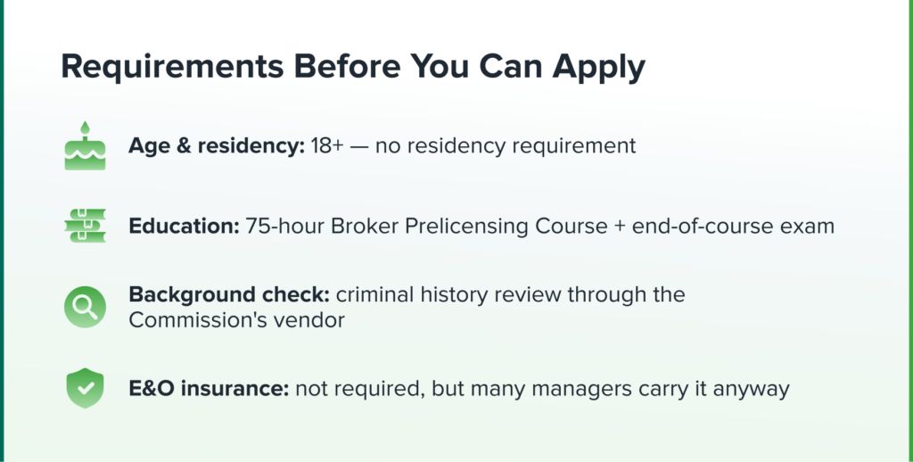 Requirements Before You Can Apply