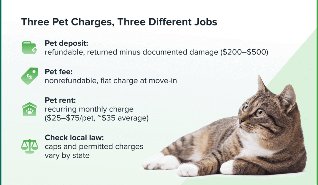 Three Pet Charges Three Different Jobs