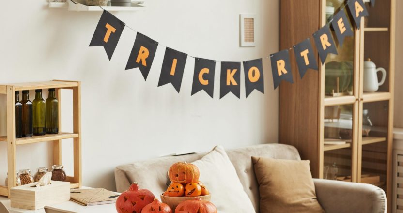 Room Decorated For Halloween