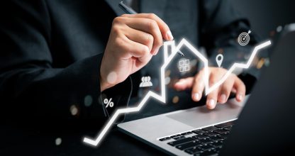 Real estate brokers use advanced technology to analyze market  sales for home property tax investments handle construction